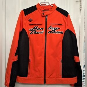Harley Davidson Ladies Orange Riding Jacket
